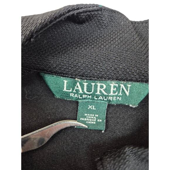 Lauren Ralph Lauren LRL Black Sleeveless Viscose Blend Dress XL Ring Zip Front - Picture 5 of 6